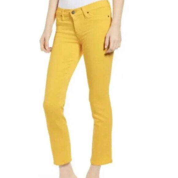 Hudson Jeans Yellow Nico Cigarette Jeans Size 28 - Picture 1 of 8
